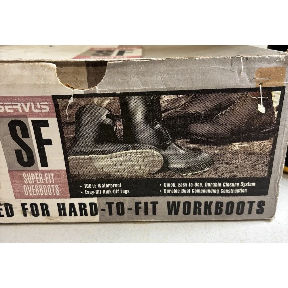 Servus SF Super-fit Overboot Designed For Hard-To-Fit Workboots‎ Med (9-10) NEW